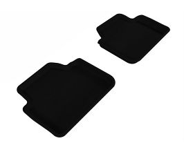 3D Mats 2006-2011 BMW 3 Series/X3 E90/E83 Kagu 2nd Row Floormats - Black for BMW 3-Series E9