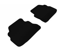 3D Mats 2007-2013 BMW 3 Series E92 Kagu 2nd Row Floormats - Black for BMW 3-Series E9