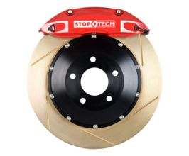 StopTech StopTech BBK 07-09 BMW 335i/335d Rear 345x28 Zinc Slotted 2pc Rotors ST-40 Red Calipers for BMW 3-Series E9