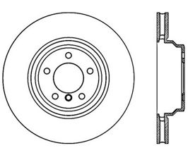 StopTech StopTech 06-10 BMW 1-Series Cryo Slotted Front Left Sport Brake Rotor for BMW 3-Series E9