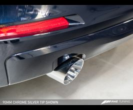 AWE BMW F30 320i Touring Exhaust w/Performance Mid Pipe - Chrome Silver Tip (90mm) for BMW 3-Series F