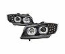 Spyder 09-12 BMW E90 3-Series 4DR Projector Headlights Halogen - LED - Black - PRO-YD-BMWE9009-BK for Bmw 328i / 335i Base