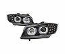 Spyder 09-12 BMW E90 3-Series 4DR Projector Headlights Halogen - LED - Black - PRO-YD-BMWE9009-BK