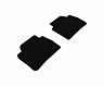 3D Mats 2012-2020 BMW 3 Series/4 Series Gran Coupe F30/F36 Kagu 2nd Row Floormats - Black for Bmw 328i / 340i / 320i / 330e / 330i / 328d / 335i Base/iPerformance