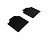 3D Mats 2013-2019 BMW 3 Series Gran Turismo F34 Kagu 2nd Row Floormats - Black for Bmw 340i GT xDrive / 328i GT xDrive / 330i GT xDrive / 335i GT xDrive