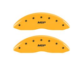 MGP Caliper Covers 4 Caliper Covers Engraved Front & Rear Yellow finish black ch for BMW 3-Series F