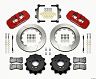 Wilwood AERO4 Rear Kit 14.00 Red 2007-2011 BMW E90 Series w/Lines for Bmw 328i Base