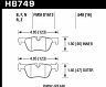 HAWK DTC-80 13-16 BMW 328i Rear Brake Pads