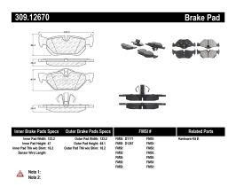 StopTech StopTech Performance Brake Pads for BMW 3-Series F
