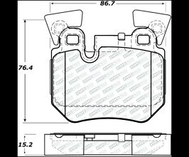 StopTech StopTech 08-13 BMW 1-Series Street Select Rear Brake Pads for BMW 3-Series F
