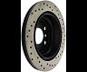 StopTech StopTech Sport Cross Drilled Brake Rotor - Front Left