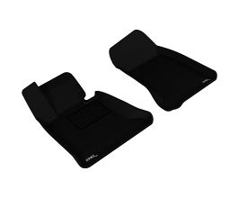 3D Mats 2004-2010 BMW 5 Series E60 Kagu 1st Row Floormat - Black for BMW 5-Series E6