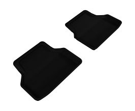 3D Mats 2004-2010 BMW 5 Series E60 Kagu 2nd Row Floormats - Black for BMW 5-Series E6