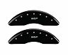 MGP Caliper Covers 4 Caliper Covers Engraved Front & Rear Black finish silver ch for Bmw 535i xDrive