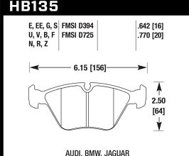 HAWK 1997 BMW E36 M3 Blue 9012 Race Front Brake Pads for BMW 5-Series E6