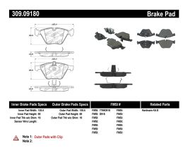 StopTech StopTech Performance 07-09 BMW E90/E92/E93 335i Coupe/Sedan Front Brake Pads D918 for BMW 5-Series E6