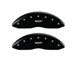 MGP Caliper Covers 4 Caliper Covers Engraved Front & Rear Black finish silver ch for BMW 5-Series F