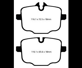EBC 10+ BMW 535i 3.0 Turbo (F10) Greenstuff Rear Brake Pads for BMW 5-Series F