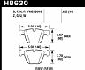 HAWK 06-10 BMW M5/M6 DC60 Rear Brake Pads for Bmw 550i / 535i Base