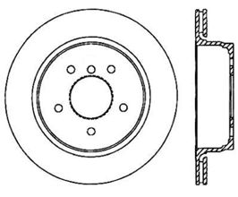 StopTech StopTech 04-07 BMW 525 Series / 08-10 528 Series / 04-07 530 Series Drilled Right Rear Rotor for BMW 5-Series F