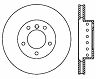 StopTech StopTech Power Slot 08 BMW 535i / 04-08 545i/550i/645i/650i Front Left SportStop Slotted Cryo Rotor