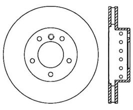 StopTech StopTech 04-10 BMW 5-Series & 6-Series Drilled Left Front Rotor for BMW 6-Series E