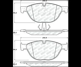 StopTech StopTech 11-13 BMW 535i Street Select Front Brake Pads for BMW 6-Series F
