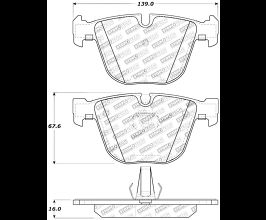 StopTech StopTech Street Touring 06-09 BMW M5 E60 / 07-09 M6 E63/E63 Rear Brake Pads for BMW 7-Series E