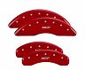 MGP Caliper Covers 4 Caliper Covers Engraved Front & Rear Red Finish Silver Characters 2011 BMW 750i