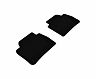 3D Mats 2012-2020 BMW 3 Series/4 Series Gran Coupe F30/F36 Kagu 2nd Row Floormats - Black for Bmw 840i Gran Coupe / 840i xDrive Gran Coupe