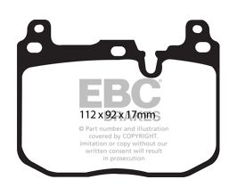 EBC 14+ BMW i8 1.5 Turbo/Electric Yellowstuff Front Brake Pads for BMW i-Series 8