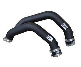 Injen 15-16 BMW M3(F80)/M4 (F82/83) 3.0L L6 Twin Turbo 2PC Aluminum Int. Charge Pipe - Wrinkle Black for BMW M2 F