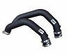 Injen 15-16 BMW M3(F80)/M4 (F82/83) 3.0L L6 Twin Turbo 2PC Aluminum Int. Charge Pipe - Wrinkle Black for Bmw M2 Competition