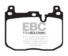 EBC 14+ BMW i8 1.5 Turbo/Electric Yellowstuff Front Brake Pads for BMW M2 F