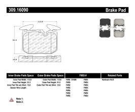 StopTech StopTech Performance Brake Pads for BMW M2 F