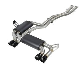 aFe Power MACH ForceXP 2.5 IN 304 Stainless Steel Cat-Back Exhaust System w/ Black Tips 01-06 BMW M3 (E46) for BMW M3 E4