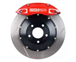 StopTech StopTech 01-07 BMW M3 BBK Front w/ Red ST-40 Calipers Slotted 332x32mm Rotors Pads and SS Lines for BMW M3 E4