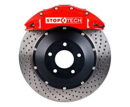 StopTech StopTech BBK 01-07 BMW M3 (E46) Front w/ Red ST-60 Calipers 355x32 Drilled Rotors Pads and SS Lines for BMW M3 E4