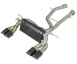aFe Power MACH Force-Xp 2-1/2in Stainless Steel Axle Back Exhaust w/CF 15-19 BMW M3/M4 (F80/82/83) for BMW M3 M4 F