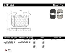StopTech StopTech Performance Brake Pads for BMW M3 M4 F