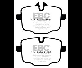 EBC 2021+ BMW M3/M4 3.0TT (G80/G82/G83) Yellowstuff Rear Brake Pads for BMW M3 M4 G