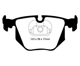 EBC 01-07 BMW M3 3.2 (E46) Yellowstuff Rear Brake Pads for BMW M5 E