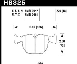 HAWK 01-03 BMW 530I 3.0L / 97-03 BMW 540I 4.4L / 96-01 740I 4.4L / 00-03 M5 5.0L / 01-06 M5 3.0L/4.4 for BMW M5 E