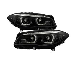 Spyder BMW 5 Series F10 11-13 Xenon/HID AFS Projector Headlights - Black PRO-YD-BMWF10HIDAFS-SEQ-BK for BMW M5 F