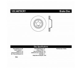 StopTech 12 BMW 28i xDrive / 06 330 Series (E90) Sedan RWD/AWD Front CRYO-STOP Rotor for BMW X1 E