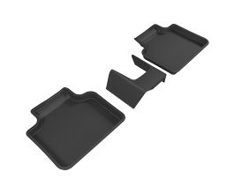 3D Mats 2016-2020 BMW X1/X2 F48/F39 Kagu 2nd Row Floormats - Black for BMW X1 F