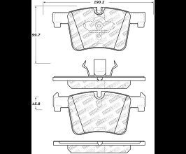 StopTech StopTech Street Select Brake Pads w/Hardware - Front for BMW X3 F