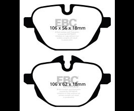 EBC 11+ BMW X3 2.0 Turbo (F25) Redstuff Rear Brake Pads for BMW X3 G