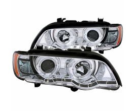 Anzo 2000-2003 BMW X5 Projector Headlights w/ Halo Chrome for BMW X5 E