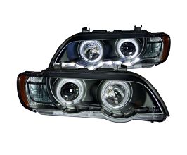 Anzo 2000-2003 BMW X5 Projector Headlights w/ Halo Black for BMW X5 E